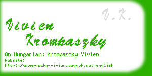 vivien krompaszky business card